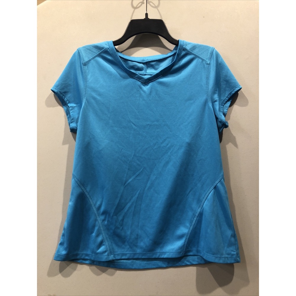 CASCADE SPORT Women's (Size L) Speed-Dri Active V-Neck T-Shirt‎ Blue